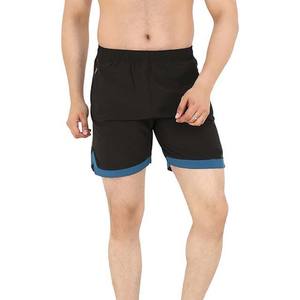 Pantalones Cortos Deportivos de Forro Polar Negro para Hombre, con Cintura Elástica, Suaves, Cálidos, Casuales, con Bolsillos y Cordón Ajustable - Product Image 2