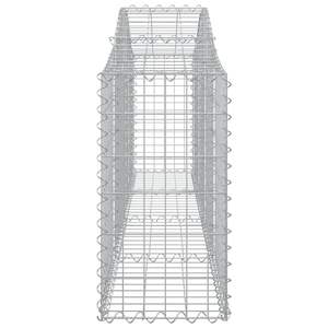 Lot de 2 grands paniers gabions en acier galvanisé argenté – Catégorie de produit : Paniers métalliques - Product Image 5