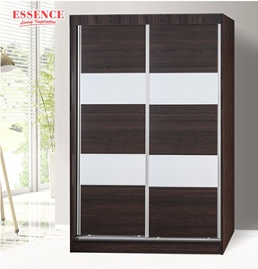 Muebles de Dormitorio Contemporáneos Duraderos, Armario Económico con Marco de Aluminio, Puertas Corredizas de Cierre Suave W4094, Hecho en Malasia, para Villa u Hotel - Product Image 2