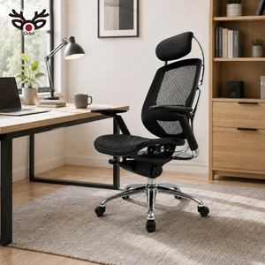 360 Degree New Black Ergonomic Modern Lift Swivel Fabric Executive Office <b>Chair</b> Aluminum Frame Ladder Back Tilting Steel Legs - Product Image 5