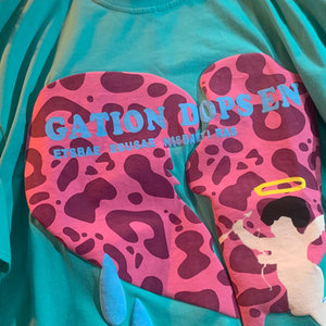 Women's Puff Print T Shirt Oversized Casual Streetwear Graphic Tee Soft Cotton Blend Short Sleeve Round Neck Fashion Summer Look - Product Image 6