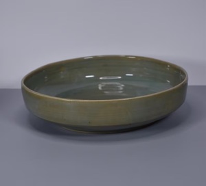 Bol à pâtes en céramique émaillée verte de qualité supérieure, forme large et peu profonde, finition lisse, durable, sans danger pour les aliments, vaisselle élégante pour les maisons modernes - Product Image 4