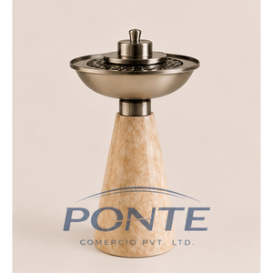 Quemador de incienso de metal de lujo Ponte con base de mármol, elegante incensario árabe para Oud, regalo para Ramadán y Eid - Product Image 3