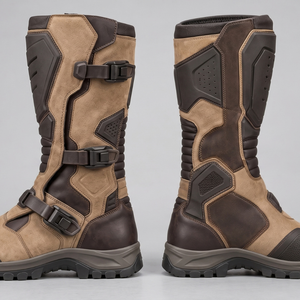 Bottes de moto longues, design personnalisé, chaussures de course avec semelle à forte adhérence et protection de la cheville pour les pilotes professionnels et les motards de tourisme - Product Image 2