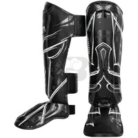 Nouvelles protections de tibia et de voûte plantaire pour Muay Thai, Boxe, MMA, Kickboxing, avec support de cheville, lavables, écologiques, à fermeture à pression, pour arts martiaux