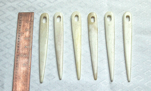 Aiguille en os polie pour la couture et les réparations de cuir DIY - Product Image 3