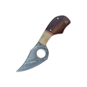 Cuchillo de Caza de Acero de Damasco con Construcción de Espiga Completa y Mango Resistente para Camping y Actividades al Aire Libre - Product Image 3