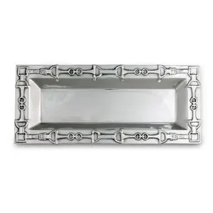 Plateau en métal fait main tendance mondiale pour présentation, plateau en métal design pour décoration intérieure haut de gamme, plaqué sûr, export. - Product Image 1