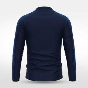 Veste de sport décontractée pour homme, légère, imperméable et respirante, en nylon et polyester, avec patchwork par sublimation, fermeture éclair 1/4, haute performance - Product Image 6