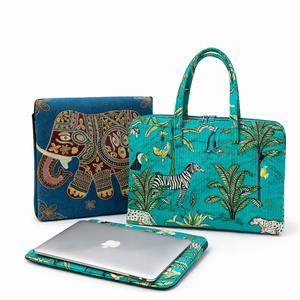 กระเป๋าใส่แล็ปท็อปแบบควิลท์ทำมือพร้อมเคส |   แฟชั่นลายดอกไม้ทันสมัย กันน้ำ น้ำหนักเบา เหมาะสำหรับธุรกิจ |   การใช้งานสำนักงานประจำวัน - Product Image 1