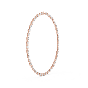 Collar TIMELESS de Oro Rosa de 18 Quilates con Baño de Rodio y Diamantes de Corte Mixto de 21.4 Quilates Cultivados en Laboratorio para Fiestas, Bodas, Eventos Glamurosos y Regalos - Product Image 4