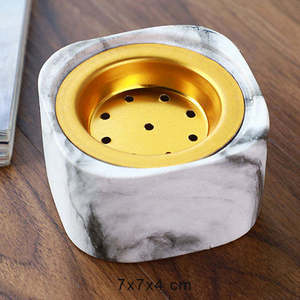 Epoxy Resin Bakhoor burner For Ramadan Eid Festive Gift Square Shaped Mabkhara Customized Hot Selling <b>Incense</b> Burner - Product Image 3