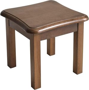 Tabouret marchepied en bois massif pour chambre, salle de bain, cuisine, mini, pour enfants, seniors, bas de lit, décoratif - Product Image 1