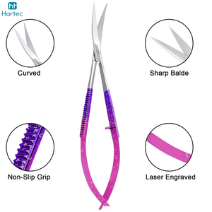 Ciseaux à cuticules légers en acier inoxydable, pour salon et nail art professionnel, pour droitiers. - Product Image 5