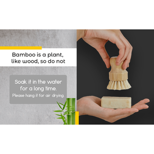 Cepillo de Limpieza de Platos de Fibra de Bambú y Sisal - Product Image 5