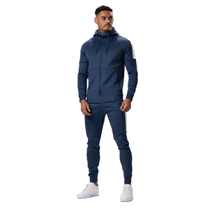 Conjunto Deportivo de Invierno para Hombre, Transpirable, con Chaqueta Técnica, Pantalones Deportivos Estampados, Forro Polar Grueso - Product Image 1