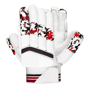 Customized Logo Ambidextrous Cricket Gloves Professional Leather Palm Batting Gloves High Protection Breathable Shock Cricket - Product Image 1