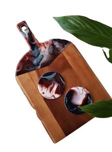 เขียงไม้และเรซินอเนกประสงค์ขนาด14X10นิ้วเขียงไม้และเรซินสำหรับใช้ในห้องครัวทันสมัย - Product Image 2