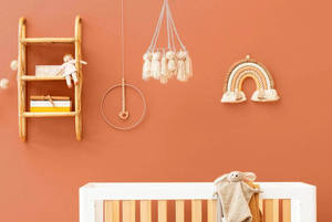 Handmade 3-Tier Rattan <b>wall</b>-<b>mounted</b> <b>shelf</b> X Lattice Bamboo Floating Rack Kids Nursery Toy Living Room Decorative Storage Holder - Product Image 4