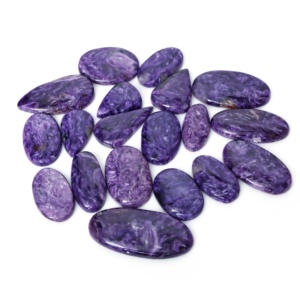 Natural Purple Charoite Mix Shape Loose Gemstone Cabochons for 925 Sterling Silver Rings Pendant Jewelry - Product Image 6