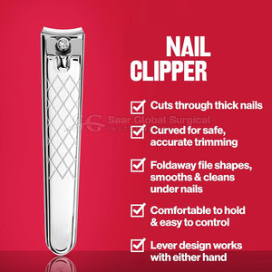 Cortauñas de Acero Inoxidable Cómodo y Duradero con Cuchilla Curva, Apertura de Mandíbula Ancha, Corte Preciso y Funcionamiento Suave - Product Image 6