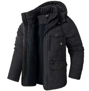 Parka rembourrée pour homme de haute qualité, vente en gros, taille personnalisée, imperméable, respirante, vêtements d'hiver pour homme, service OEM - Product Image 3