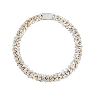 เครื่องประดับฮิปฮอป สร้อยคิวบาลิงค์ เพชร VVS คุณภาพสูง เพชรเลี้ยงในห้องแล็บ ประดับเพชรเต็มเส้น ราคาดีที่สุดจากซัพพลายเออร์อินเดีย - Product Image 1