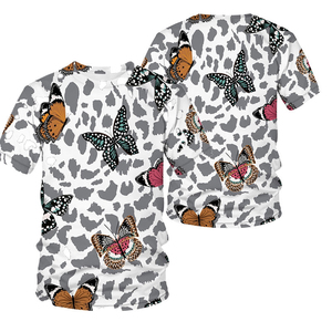 Camiseta de Algodón Suave de Alta Calidad, Cómoda, Personalizable con Sublimación de Color, Lisa, para Mujer, OEM, Antiarrugas, de Secado Rápido - Product Image 6