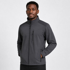 <b>Mens</b> Soft Shell <b>Jacket</b> Breathable Flexible Material Durable Construction Lightweight Design Ideal <b>for</b> <b>Cycling</b> Hiking Running - Product Image 1
