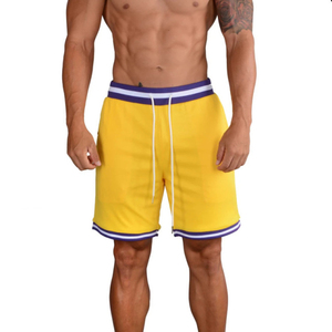 Shorts de basketball pour hommes, style streetwear, pour le sport et le fitness, coupe ample, tissu en mesh, séchage rapide, respirant, longueur genou, cordon de serrage - Product Image 6