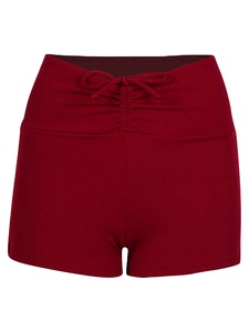 New <b>Men's</b> Solid Customizable Swim <b>Trunks</b> With Drawstring Waist Breathable Quick Dry Formal Style Swim Beach Shorts - Product Image 4