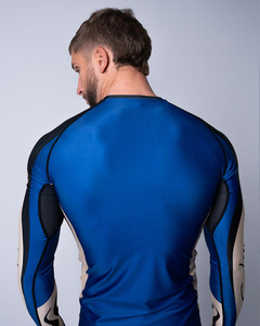 Ensemble Rash Guard Homme Manches Longues et Short de Compression Sublimé pour BJJ MMA, Séchage Rapide, Tenue d'Entraînement et de Fitness – Vente en Gros - Product Image 6
