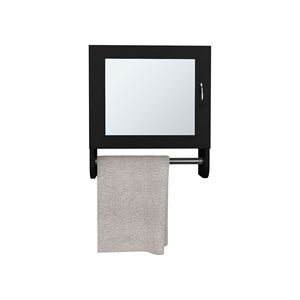 Armadietto Medico Nero da 50 cm con 1 Anta, 2 Ripiani e 1 Specchio - Categoria Prodotto Singolo - Product Image 4