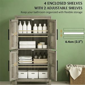 Mobiletto Contenitore Grigio Chiaro per Soggiorno e Bagno - Product Image 3