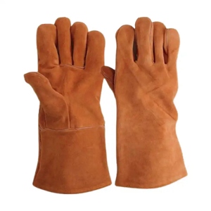 Gants de sécurité en cuir de vachette de haute qualité, résistants aux flammes et à la chaleur, pour la lutte contre les incendies industriels et la soudure - Product Image 2
