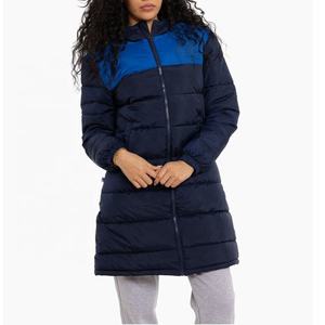 Manteau long de football et de rugby matelassé pour femmes personnalisé nouveau Offre Spéciale pull à fermeture éclair veste de football décontractée pour femmes - Product Image 1