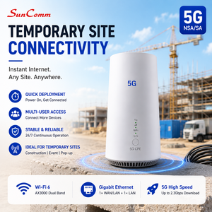 Routeur CPE 5G OpenWRT Wi-Fi 6E Pare-feu VPN WireGuard Connectivité multi-appareils 3GPP Rel-15 SunComm SC-5003-5GR - Product Image 4