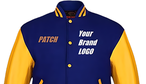 Custom Camouflage Formal Bomber Jacket Wool Body <b>Genuine</b> Leather Sleeves Zipper Ribbed Trim Spring Wholesale 2026 - Product Image 2