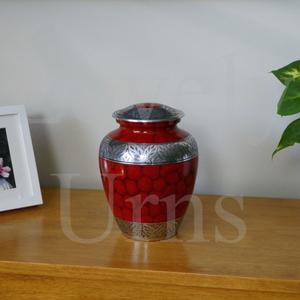 Urna funeraria Ruby Remembrance para adultos, tamaño mediano, recipiente para cenizas, diseño elegante para recuerdo. - Product Image 4