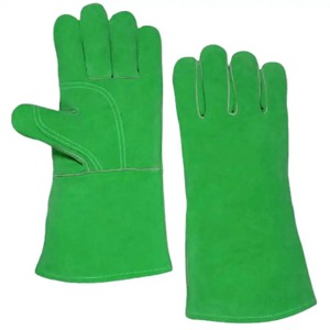 CAPTAIN INDUSTRY, Nuevos Guantes de Soldadura de Cuero Vacuno Hechos a Medida, con Logotipo, Antideslizantes, Impermeables, de Dedo Completo, para Uso en Exteriores, Unisex - Product Image 4
