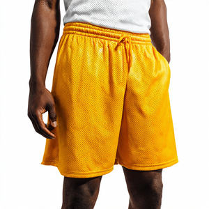 Shorts de basket-ball pour hommes 100% polyester, shorts en mesh décontractés, shorts en mesh légers pour hommes, shorts de course à pied et de basket-ball en gros - Product Image 1