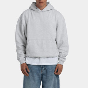 Sudaderas con capucha personalizadas para hombre, estilo streetwear, de algodón grueso, corte holgado, tipo pullover, oversize, para hombre. - Product Image 2
