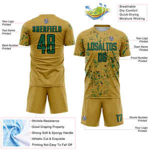 Uniforme de football respirant, léger, 100% polyester, antibactérien, écologique et à séchage rapide de haute qualité fabriqué au Pakistan - Product Image 5