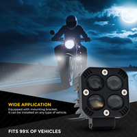 Roadpower (RP-FOG-380) 6000K 4 Faros Antiniebla LED de Alta Intensidad con Lentes, Ajustables, Rotación Multiángulo, Alto Rendimiento, IP65