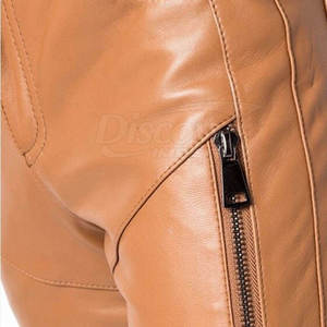 Pantalones de invierno cálidos para hombre, pantalones de cuero cómodos para hombre, pantalones de cuero de alta calidad para hombre en venta en línea - Product Image 3