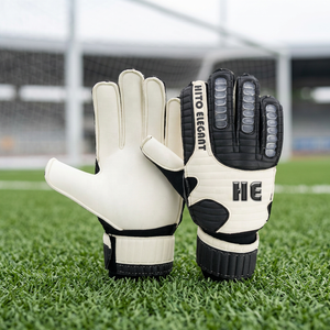 Gants de gardien de but de football avec logo personnalisé avec design antidérapant en latex allemand de 4mm Gants de gardien respirants de haute fabrication - Product Image 3