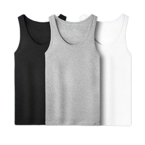 Débardeurs pour hommes en gros, haute qualité, logo personnalisé, vêtements de sport sans manches, respirants, en coton, fitness, prix usine OEM ODM - Product Image 1