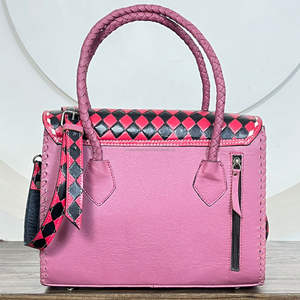 Sac à bandoulière de luxe 2026 en cuir véritable de vachette, style occidental, motif à carreaux, fait main, nouveau sac fourre-tout pour femme - Product Image 5