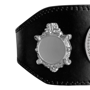 Cinturón de Campeonato de Lucha Libre Plateado con Diseño de Luchadores, Cinturón de Título Personalizable, Edición Premium de Colección - Product Image 4