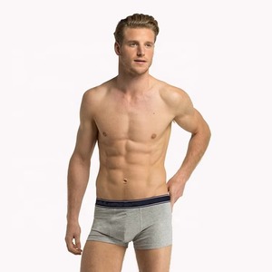 Calzoncillos bóxer para hombre, color azul claro, corte medio, de algodón tejido, transpirables, talla adulta, paquete de cuatro piezas, personalizables OEM - Product Image 3